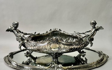 Christofle Paris Christofle Paris France - Centrepiece - Bronze-silver plated