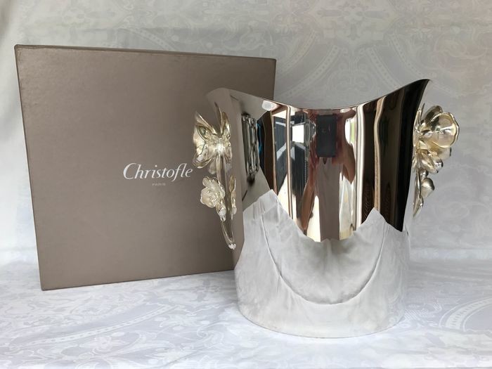 Christofle modèle Anémone - Belle époque- Champagne bucket (1) - Silver plated