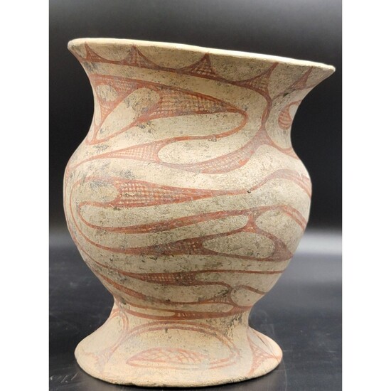 Ancient Thai Ban Chiang Bichrome Jar 200-300 BCE