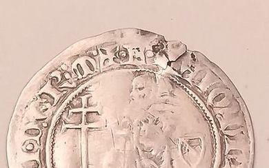 Crusaiders, Kingdom of Rhodes - Raymond Bérenger (1365-1374) - AR Gigliato - Silver
