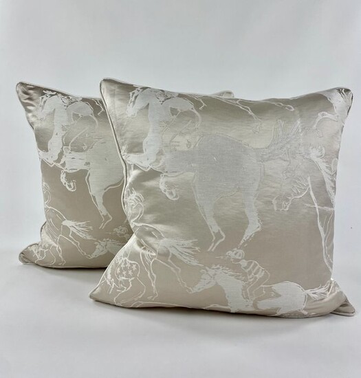 Cuscini realizzati con tessuto Hermès “Finish Jacquard” - Cushion (2)