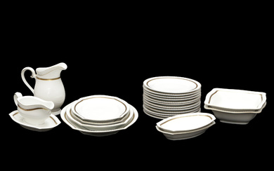 DINNERWARE PARTS, a total of 23 pieces, porcelain, Germany.