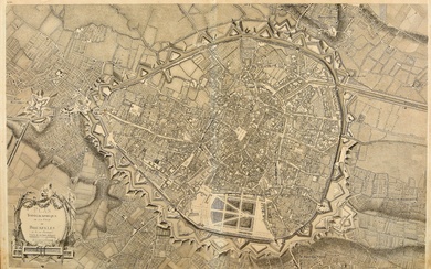 DUPUIS, Louis-André Plan topographique de la ville de Bruxelles et de ses environs. [Brussels Ferraris]...
