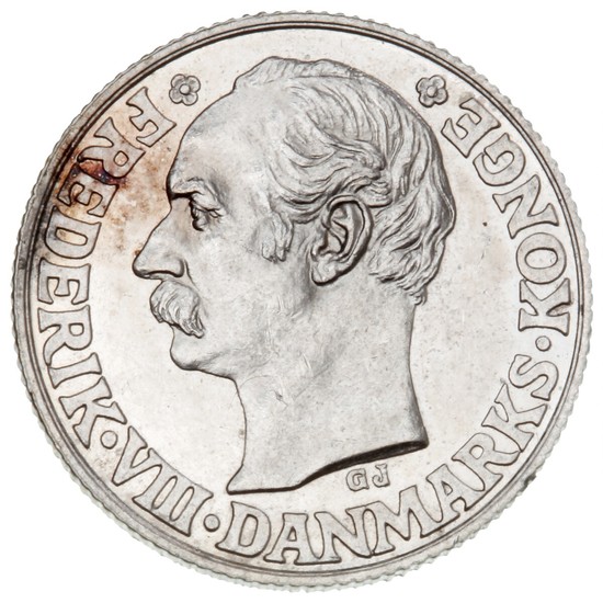 Danish West Indies, Frederik VIII, 1 francs / 20 Cents 1907, H 38, Sieg 33, KM 81