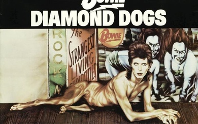 David Bowie A Rare Promotional Poster For The album 'Diamond Dogs', 1974