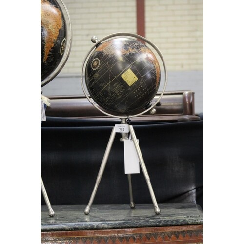 Decorative world globe, labelled attached French Country Col...