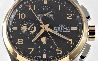 Delma Klondike Phase De Lune- Swiss Automatic Chronograph - ETA Valjoux 7751 - Ref. No: 52701.680.6.032 - Never Worn - Full Set - Men - 2011-present