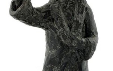 [Does, B. de]. (Laurens Janszoon Coster). Bronze statuette,...