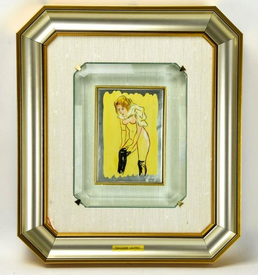 Domenico Chiarolanza Lautrec Sterling Plaque