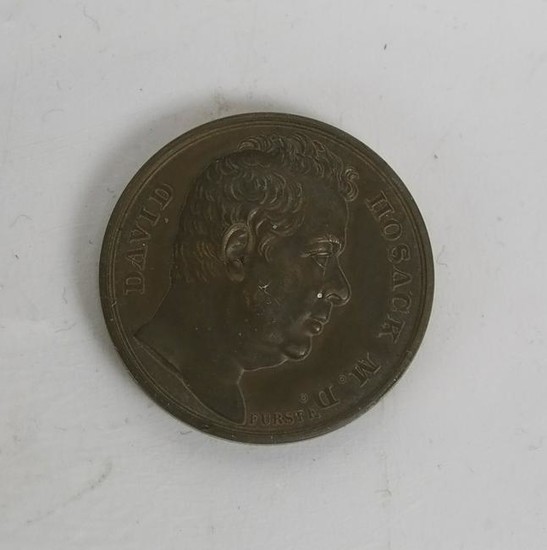 Dr. David Hosack Medal, Circa 1830