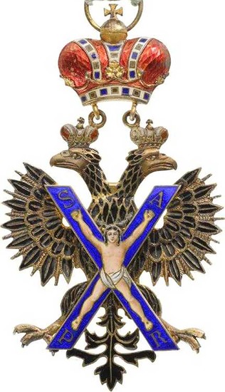 EXTREMELY RARE RUSSIAN ORDER of St. ANDREW