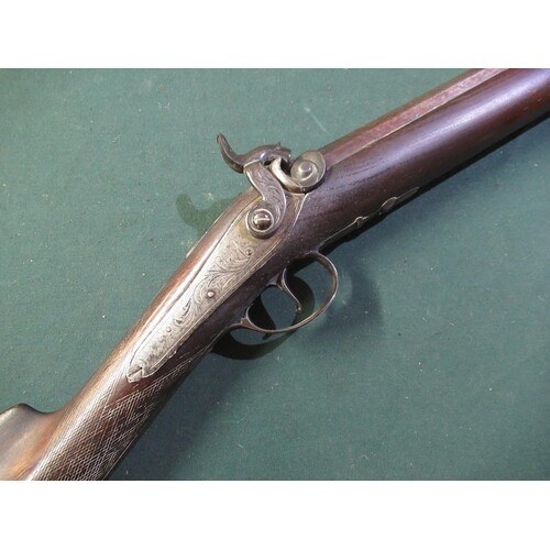 Early 19th C percussion cap (converted from flintlock) singl...