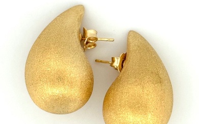 Earrings - 7,6 grams - Extra Large - Stud earrings - 18 kt. Yellow gold