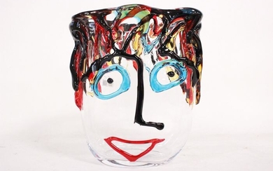 Enrico Cammozzo - "Picasso" vase / sculpture (4 Kg) - Glass