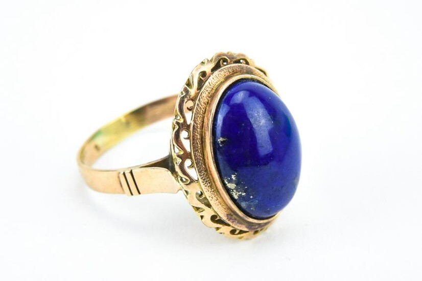 Estate 14kt Yellow Gold & Lapis Lazuli Ring