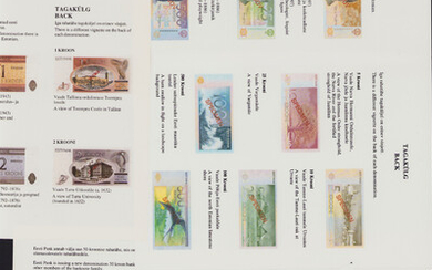 Estonia - New Estonian Banknotes brochure