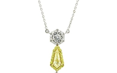 Fancy Yellow Diamond Pendant Chain