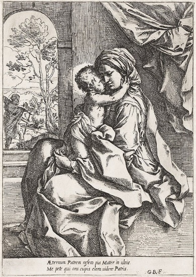 GUIDO RENI The Madonna and Child with St. Joseph in the Background