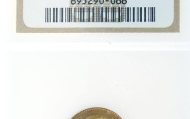 Gold Coin - Tsar Nicolas II Russian five Rouble,...