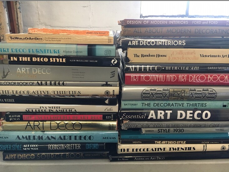Group of Reference Books, Art Deco Era/Decorating/Design Interest