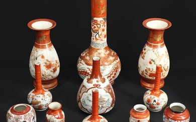 Grouping of Japanese Porcelain Vases.