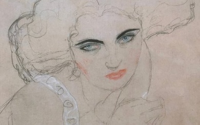 Gustav Klimt (1862-1918), after - Studie zu einem Damenportrait (1910)