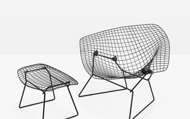 Harry Bertoia - Diamond Chair & Ottoman