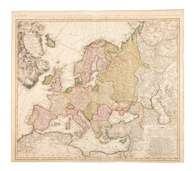 Homann map of Europe 1743