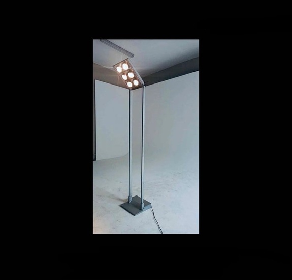 Iguzzini Gae Aulenti, Pier Giacomo Castiglioni - Floor lamp - Basket - Aluminium