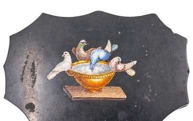 Italian Micro Mosaic of the Doves of Pliny, Paperweight