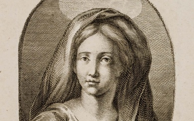 J. DRDA (*1783) after SARTO (*1483), Madonna portrait, around 1800, Copper engraving