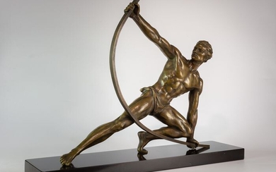 J. de Roncourt - Bronze Sculpture art deco