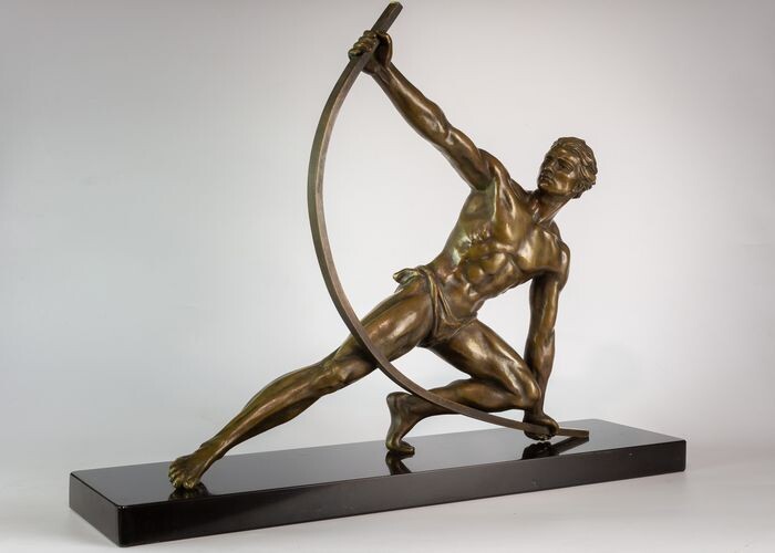J. de Roncourt - Bronze Sculpture art deco