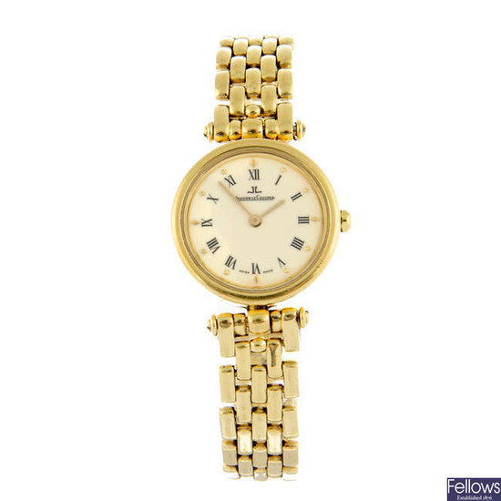 JAEGER-LECOULTRE - an 18ct yellow gold bracelet watch, 23mm.