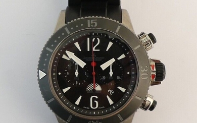 Jaeger LeCoultre. Montre d'homme en titane modèle "Mastercompressor diving chronograph GMT" série limitée US Navy...