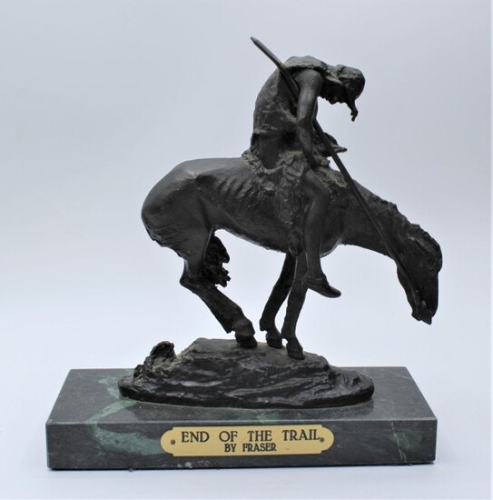 James Fraser "End of the Trail" Bronze Sculpture