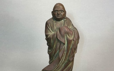 Japanese Bronze Damo, Meiji Period