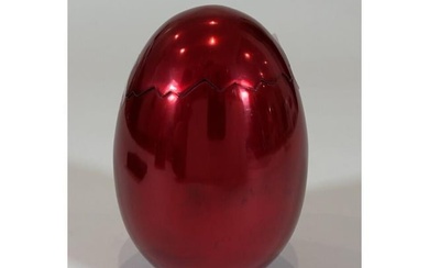 Jeff Koons New Cracked Red Egg Art Sculpture Broad Contemporary Art Museum
