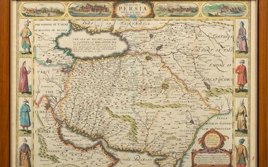 John Speede (English, 1552-29) the Kingdom of Persia H 15.7" W 21"