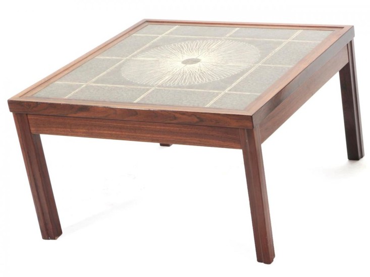 Kvalitet Form Funktion: A 1960's Danish Rosewood and Tile-Top Coffee...