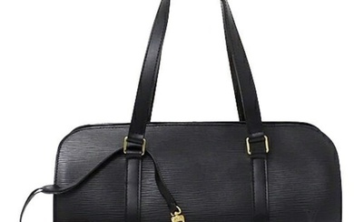 LOUIS VUITTON Bag Epi Women's Handbag Soufflo Noir M52222 Black
