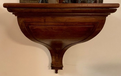 Large sconce bracket made of fruitwood moulded in...