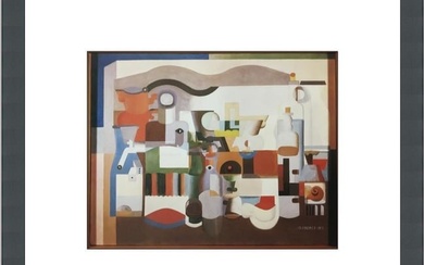 Le Corbusier Still Life with Numerous Objects Custom Framed Print