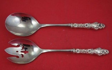 Lily by Whiting Sterling Silver Salad Serving Set 2pc HH WS Pcd Custom 10 1/2"