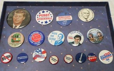 Lot of political buttons