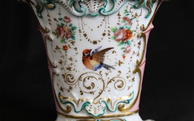 Louis Philippe - Porcelain Fluted Oval Vase - Ceramic, Porcelain