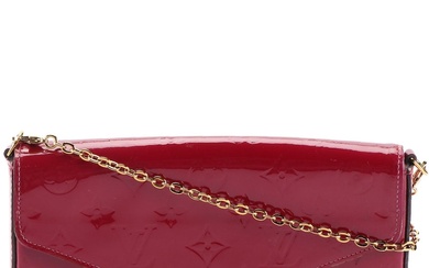 Louis Vuitton Félicie Pochette in Monogram Vernis with Chain Strap and Pouches