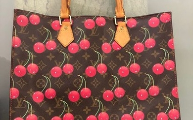Louis Vuitton - Sac Plat Murakami Cherry Brown Coated CanvasShoulder bag