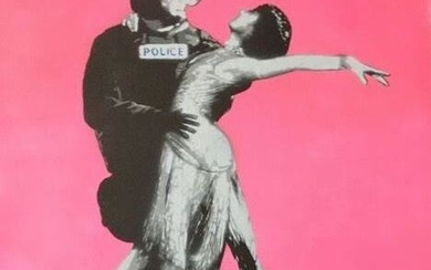 Martin Whatson - Riot Cop Dancer on canvas