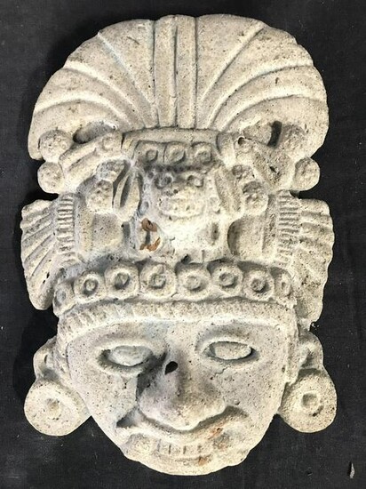 Mayan Tribal Stone Wall Hanging Carving